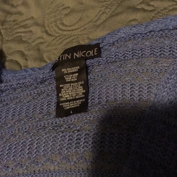 Pretty indigo lace light cardigan M/L - Picture 3 of 4